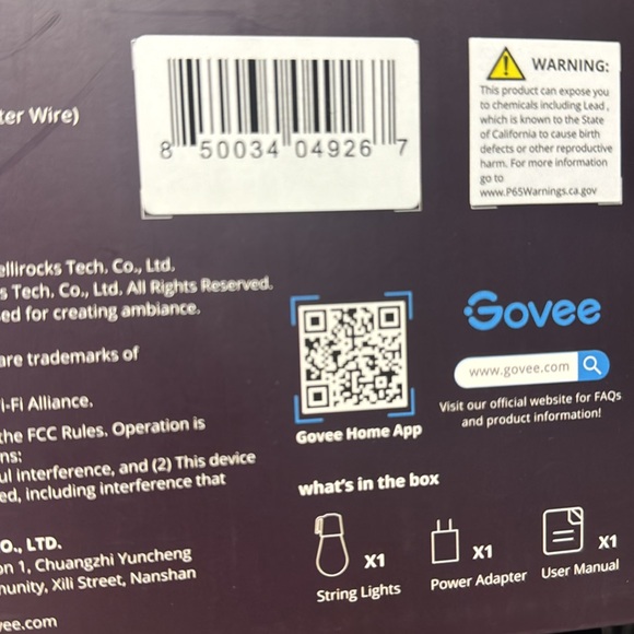 Govee 48' RGBW Wi-Fi Outdoor String Light - Picture 4 of 4